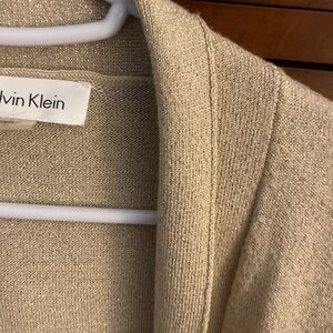 Medium Calvin Klein gold hue cropped cardigan